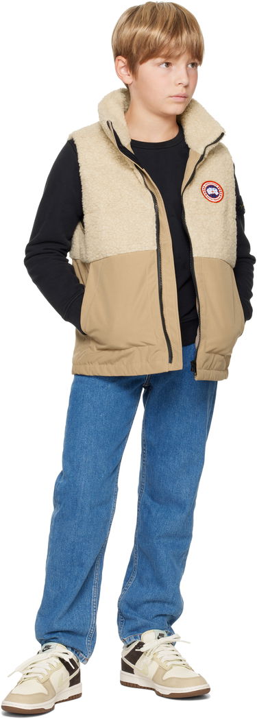 Vesta Canada Goose Kids Kids Beige Elora Down Vest Béžová | 4580Y, 3