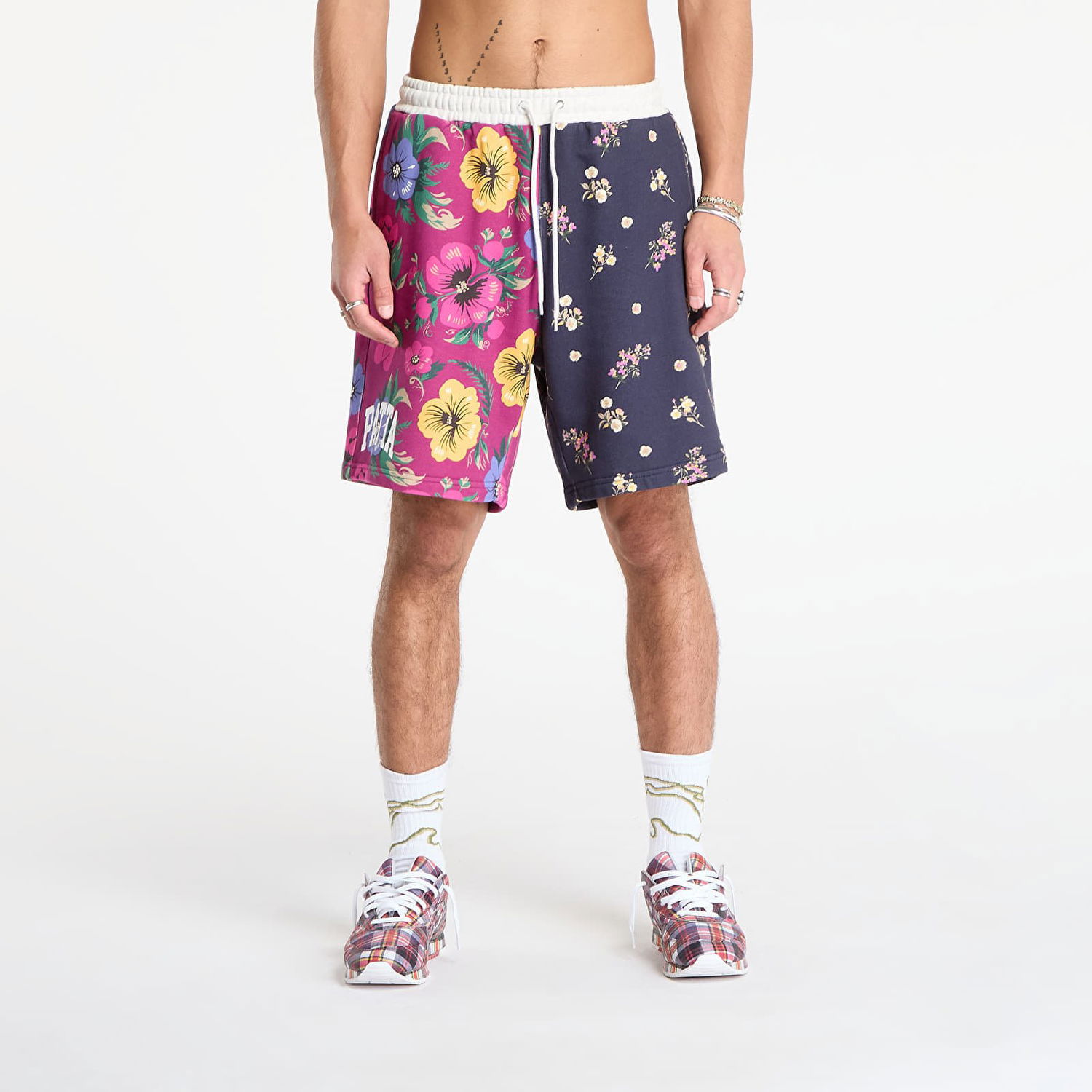 Šortky Patta Floral Patchwork Shorts Rôznofarebný | POC-AW25-2010-325-0023-084, 0