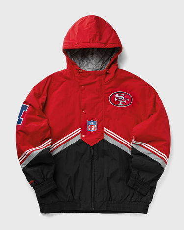 Vetrovka Mitchell & Ness Mitchell & Ness NFL San Francisco 49ers Throw It Back Retro Vintage Logo Jacket Červená | JK8094-SF4BKRD, 0