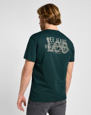 Tričko Lee Relaxed Logo Graphic Short Sve Tee Zelené | 112355720, 0