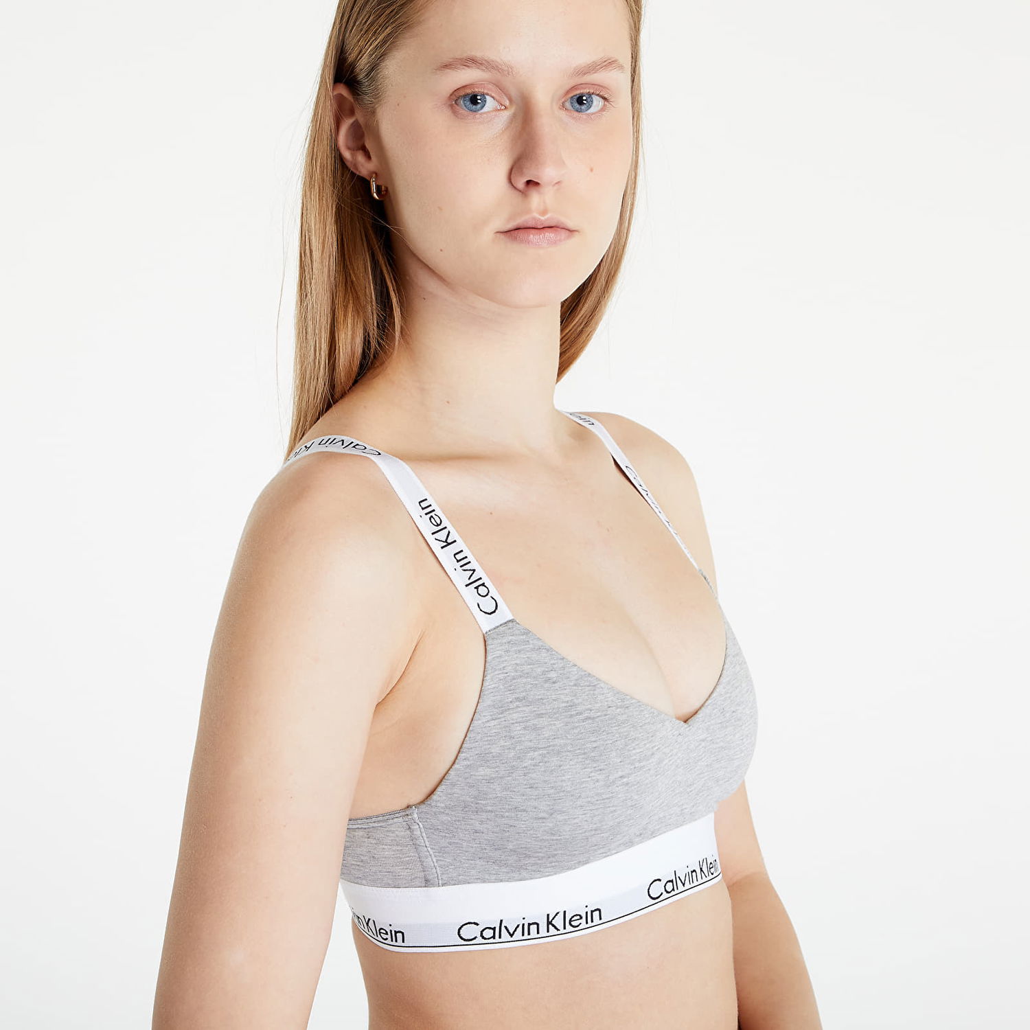 Podprsenka CALVIN KLEIN Modern Cotton Light Lined Bralette Šedá | QF7059E P7A, 1