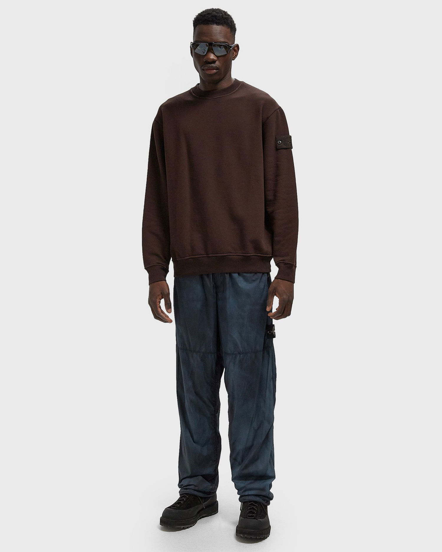 Mikina Stone Island GHOST Crewneck Sweatshirt Hnedá | K2S156100069S0F28.V0070, 1