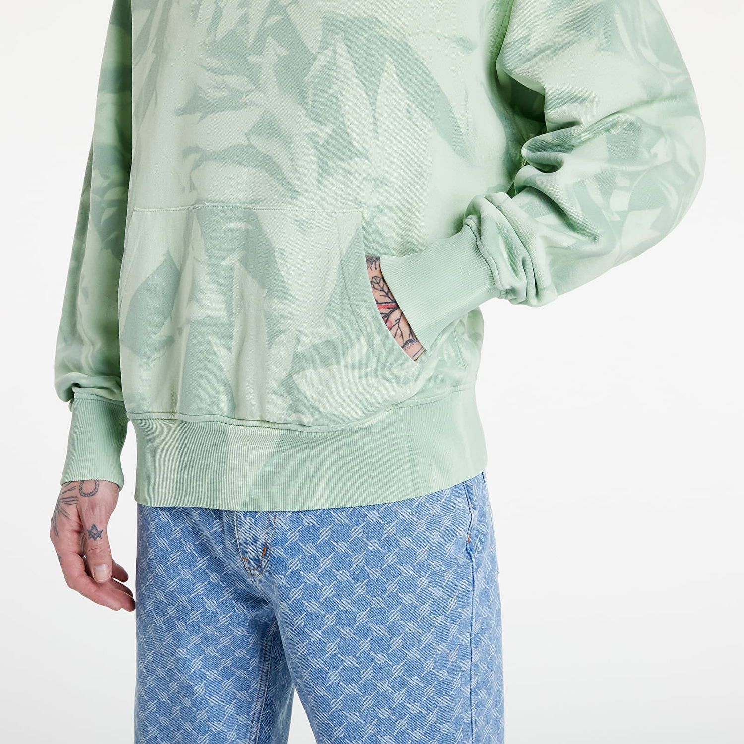 Mikina DAILY PAPER Menef Hoodie Zelené | 2211004, 1