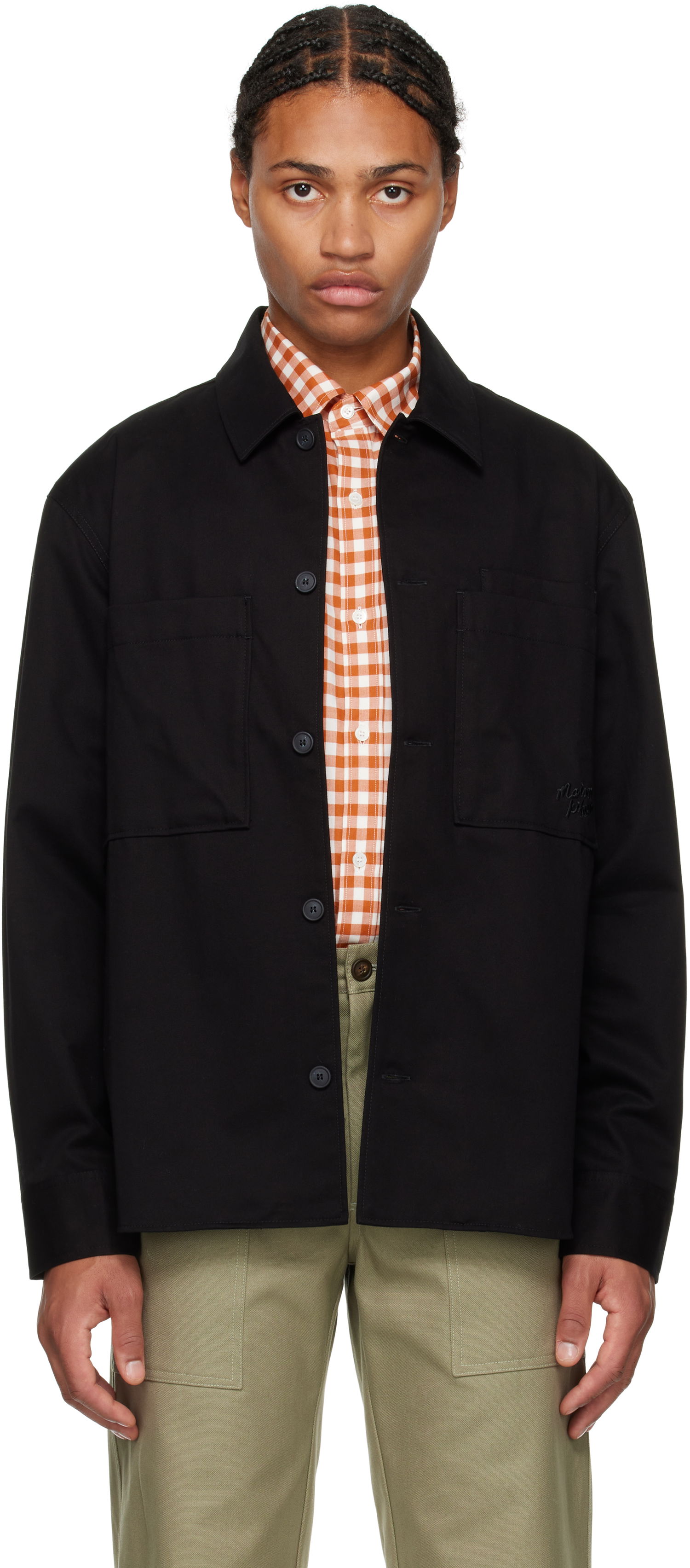 Košeľa MAISON KITSUNÉ Cotton Overshirt Čierna | MM00401WW0122, 0