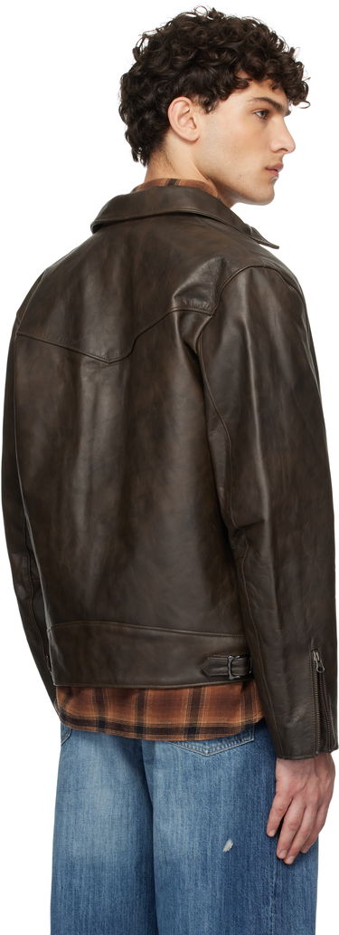 Bunda Nudie Jeans Leather Jacket Eddy Rider Čierna | 160930, 2