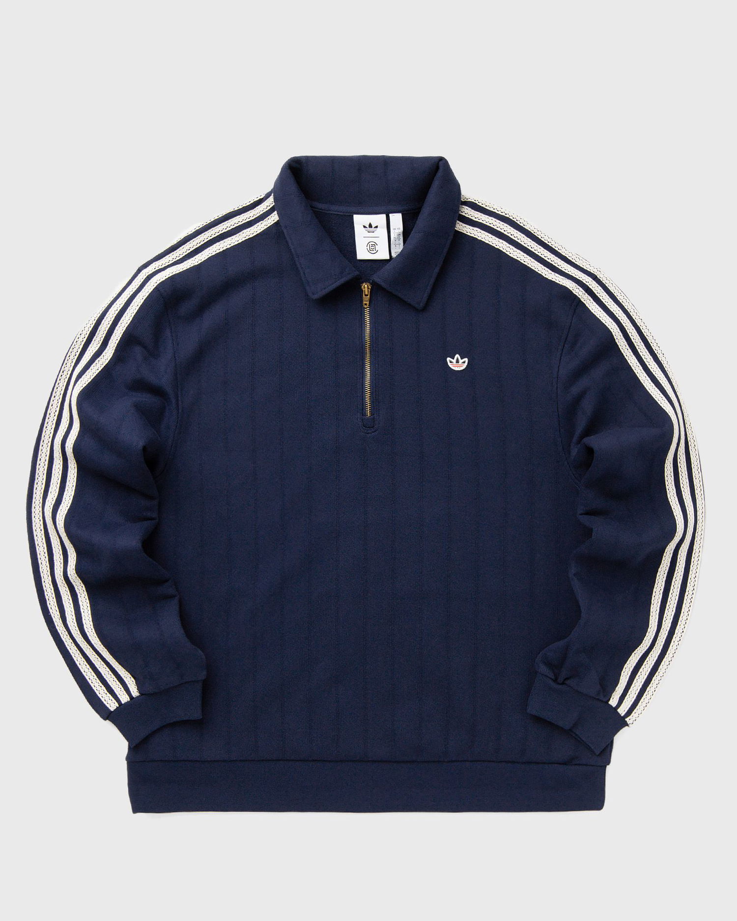Mikina adidas Originals CLOT Quarter-Zip Polo Sweatshirt Navy | JM7097, 0