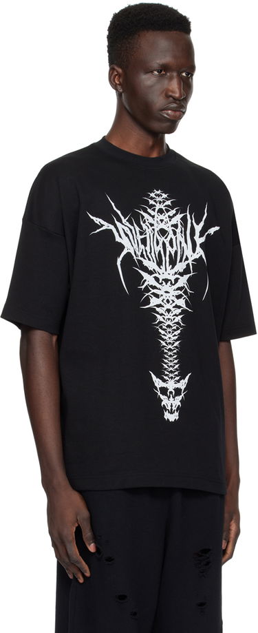 Tričko We11done We11done Spine Skull Graphic T-Shirt Čierna | WD-TT1-24-720-U-BK, 1