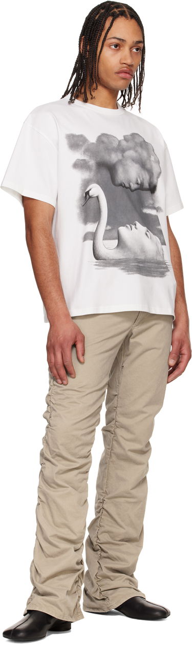 Tričko MISBHV MISBHV La Donna Del Lago Graphic T-Shirt Biela | 250M108, 3