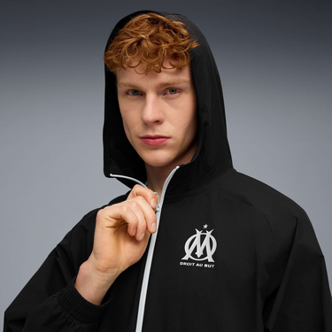 Bunda Puma Olympique de Marseille TECH Woven Jacket Čierna | 781568-35, 1