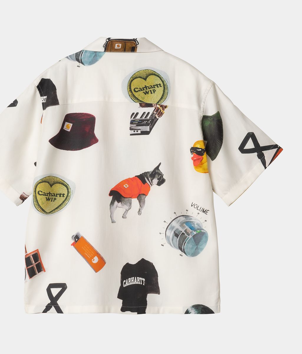 Košeľa Carhartt WIP Women's S/S Jacob Rochester Print Shirt Biela | I034551_2, 1