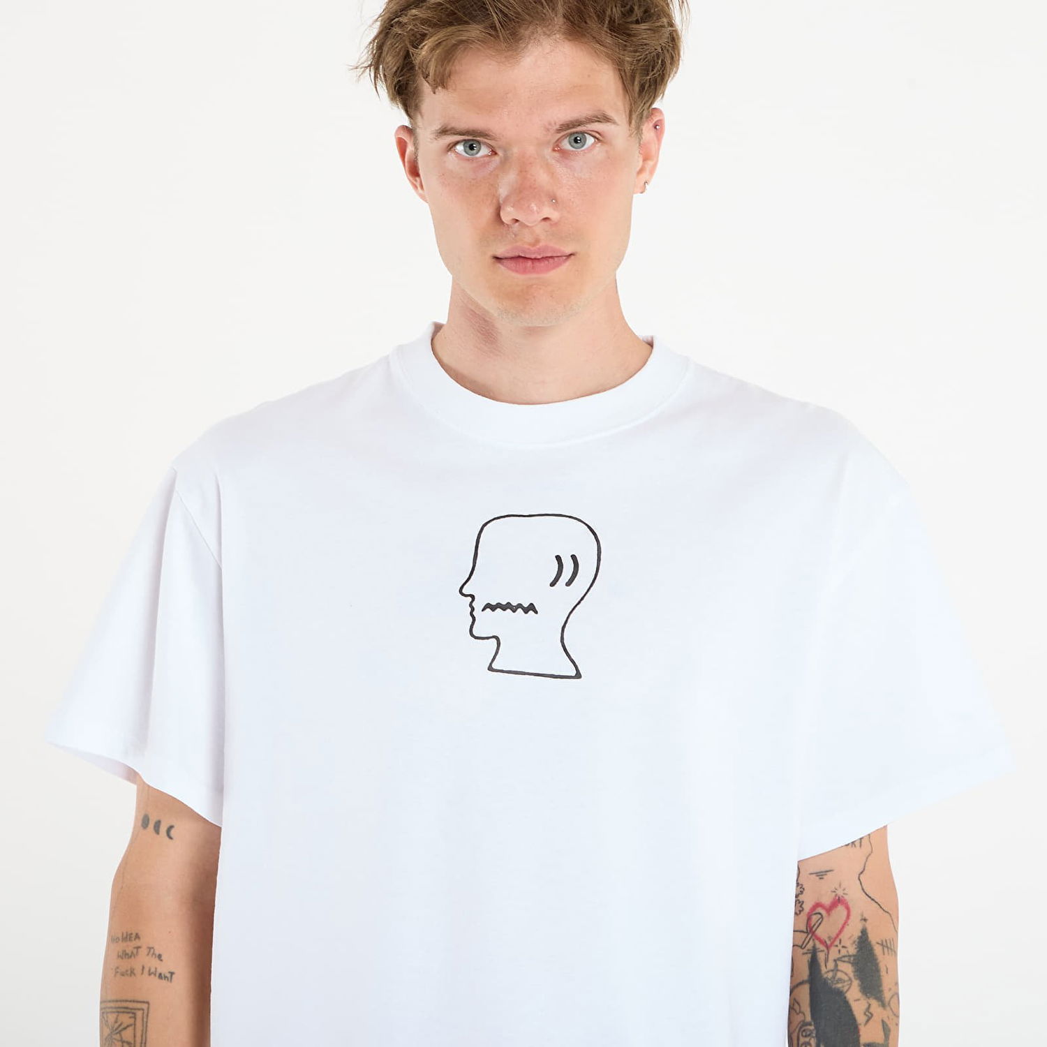 Tričko Brain Dead Logo head T-shirt White Biela | BDS25T00004820WH01, 1