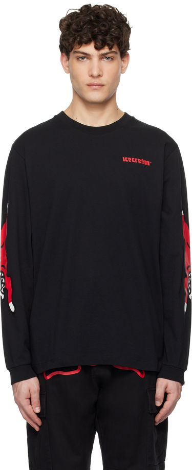 Tričko BBC IceCream ICECREAM Running Dog Long-Sleeve T-Shirt Čierna | IC24486, 0