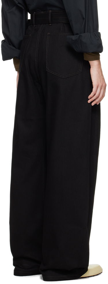 Cargo nohavice LEMAIRE Lemaire Twisted Belt Trousers Čierna | PA326 LD1000, 2