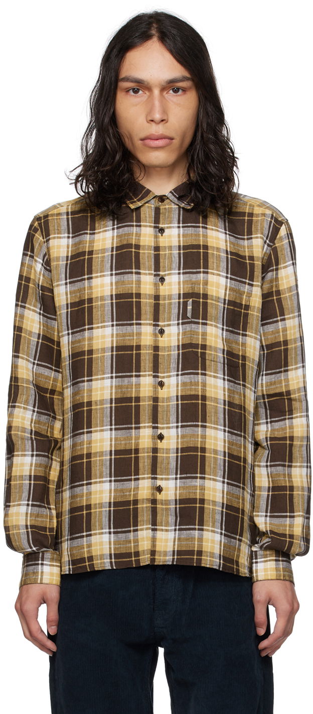 YMC Curtis Plaid Linen Shirt