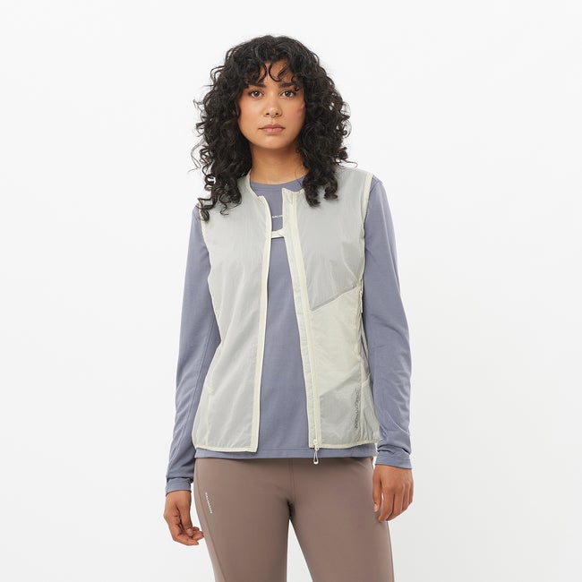 Vesta Salomon Sense Aero Wind Vest Biela | LC2434400, 0