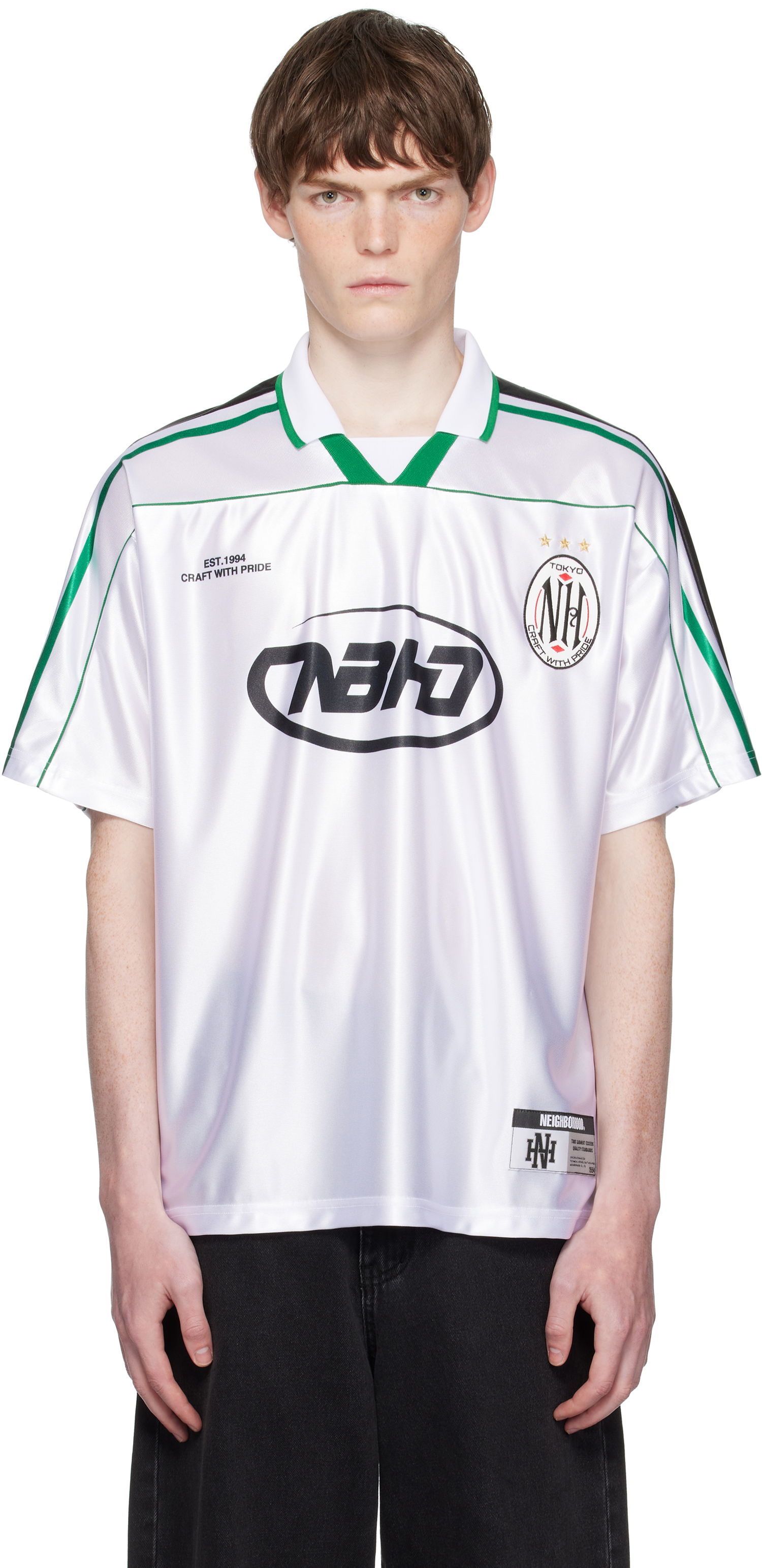 Polo tričko Neighborhood Neighborhood Game Short Sleeve Polo Biela | 251FPNH-CSM16, 0