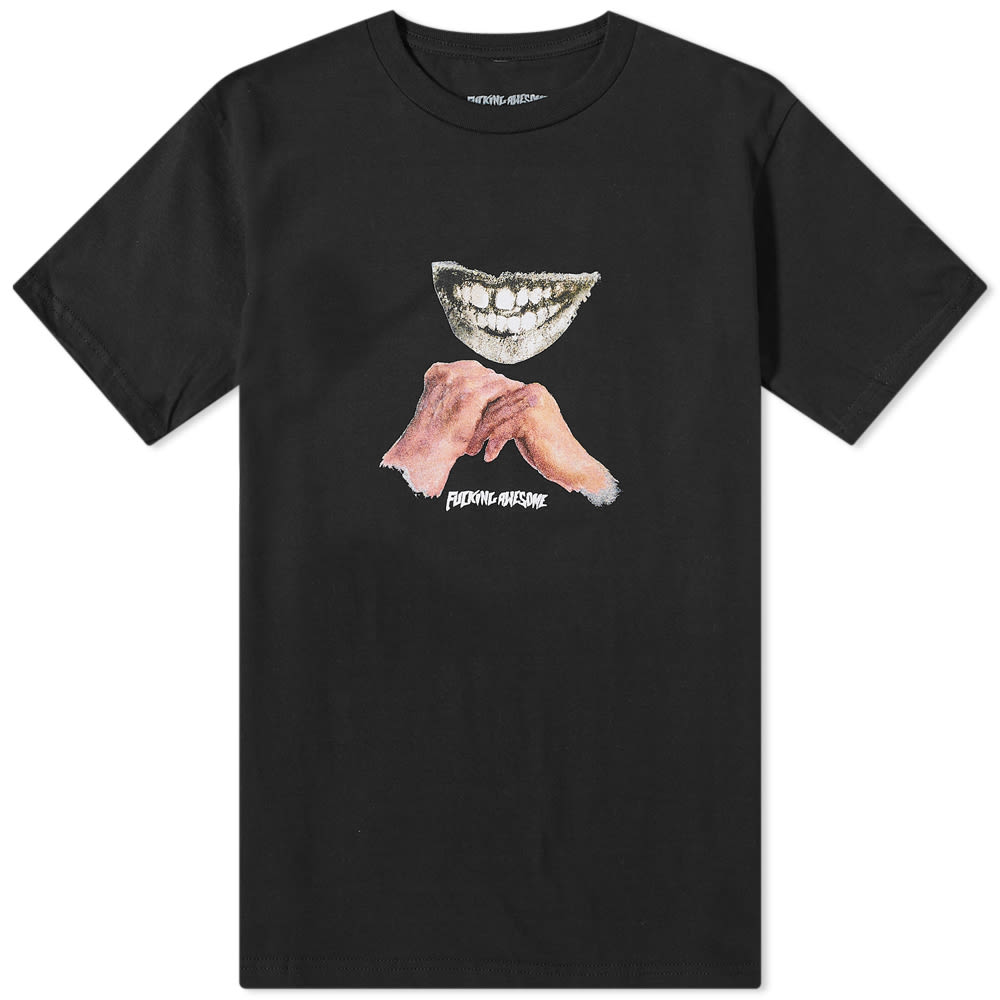 Tričko Fucking Awesome Hands Teeth Tee Čierna | FA1545-BLK, 0