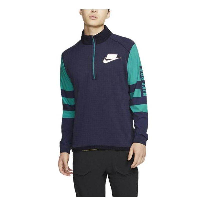 Sveter Nike Wild Run Midlayer Stripe Sleeve Navy | BV5604-498