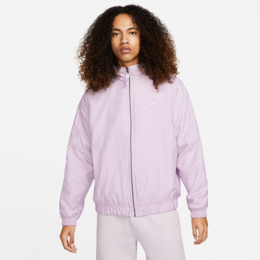 Bomber bunda Nike Solo Swoosh Satin Bomber Jacket Fialová | DN1266-530, 1