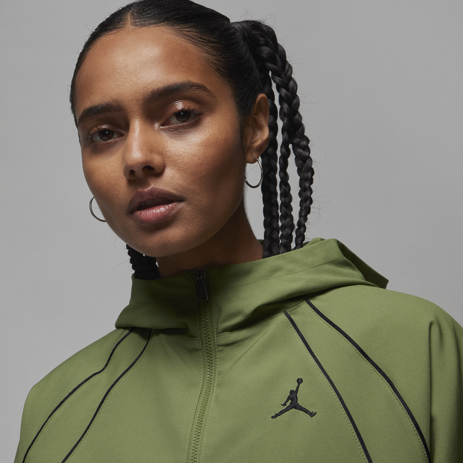 Mikina Jordan Green Woven Lined Jacket Zelené | FD7869-340, 1