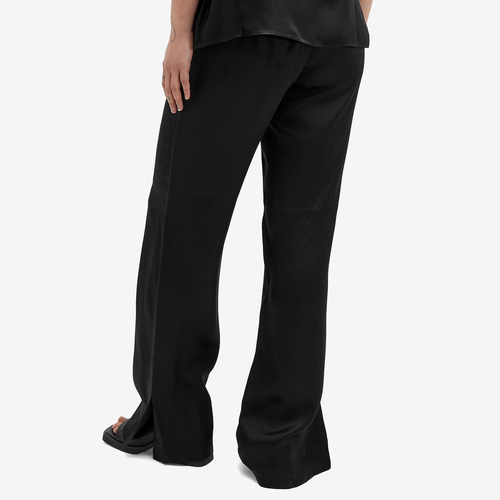 Aden Black Satin Pants