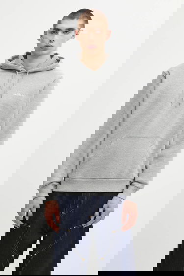 Mikina Carhartt WIP WIP Cotton Hooded Script Embroidery Sweatshirt Šedá | I035392.00DXX, 0