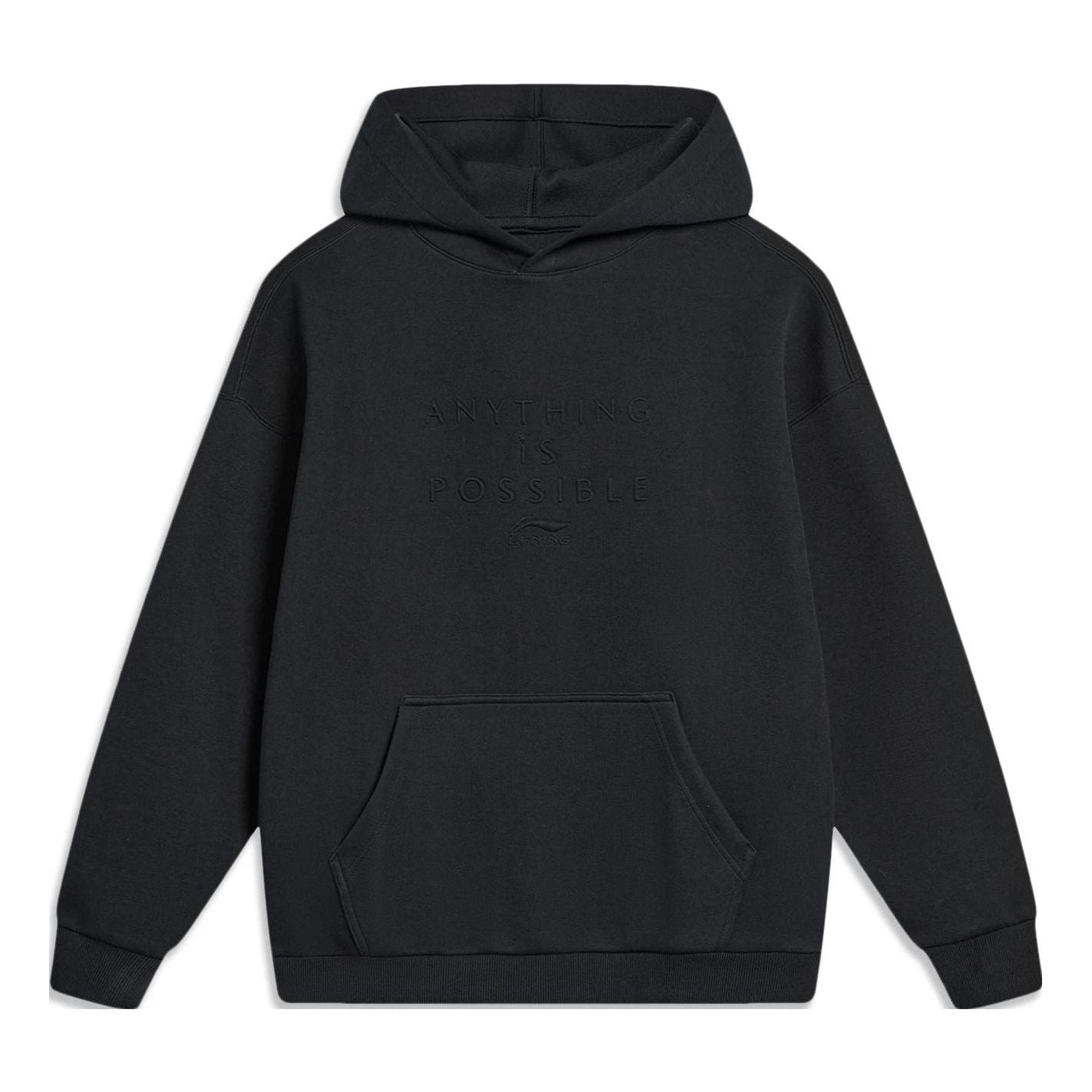 Mikina Li-Ning Anything Is Possible Graphic Print Hoodie Čierna | AWDT757-3, 0