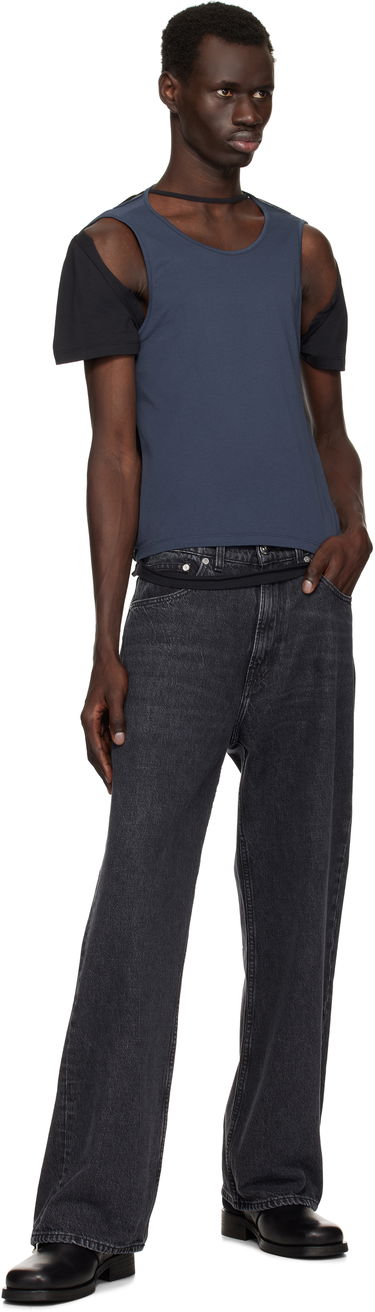 Tielko Eckhaus Latta Eckhaus Latta Navy Hugging T-Shirt Modrá | 1203-EL-PS25-B - BLACKBERRY, 3