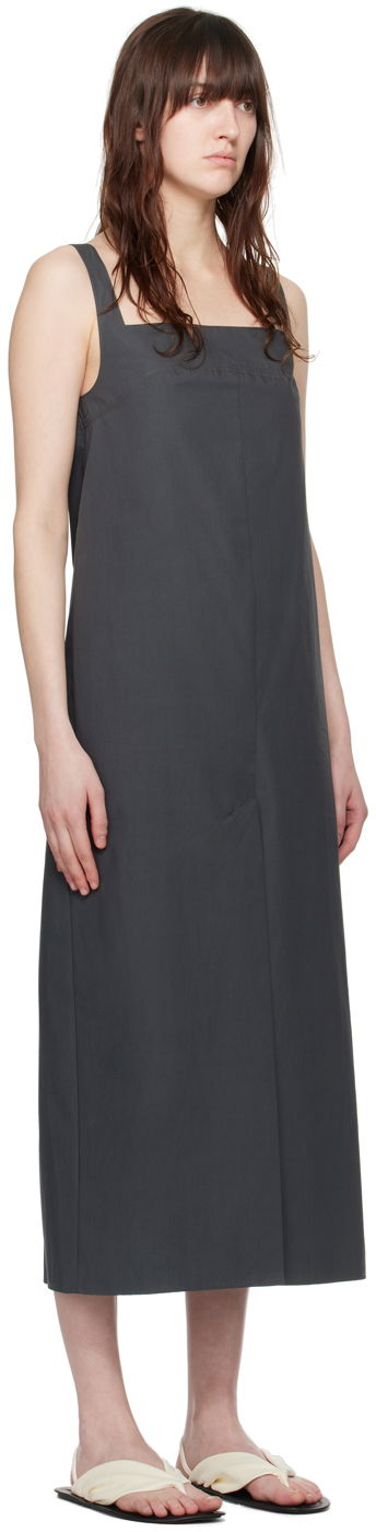 Šaty Loulou de Saison Loulou de Saison Makeen Midi Dress Šedá | MAKEEN, 1