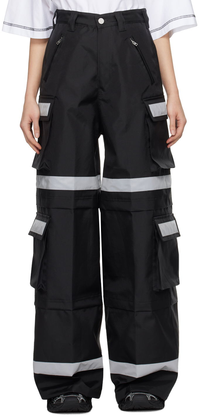 Cargo nohavice VETEMENTS Reflective Cargo Pants Čierna | UE64PA900B, 0