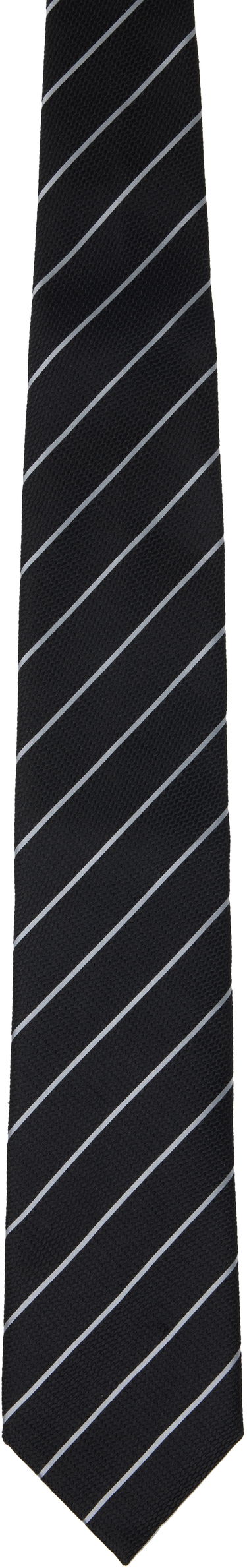 Opasok Tom Ford Tom Ford Striped Tie Čierna | STE001-S0082, 0