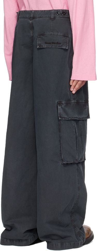 Cargo nohavice Acne Studios Acne Studios Ripstop Cargo Pants Čierna | BK0657-, 2