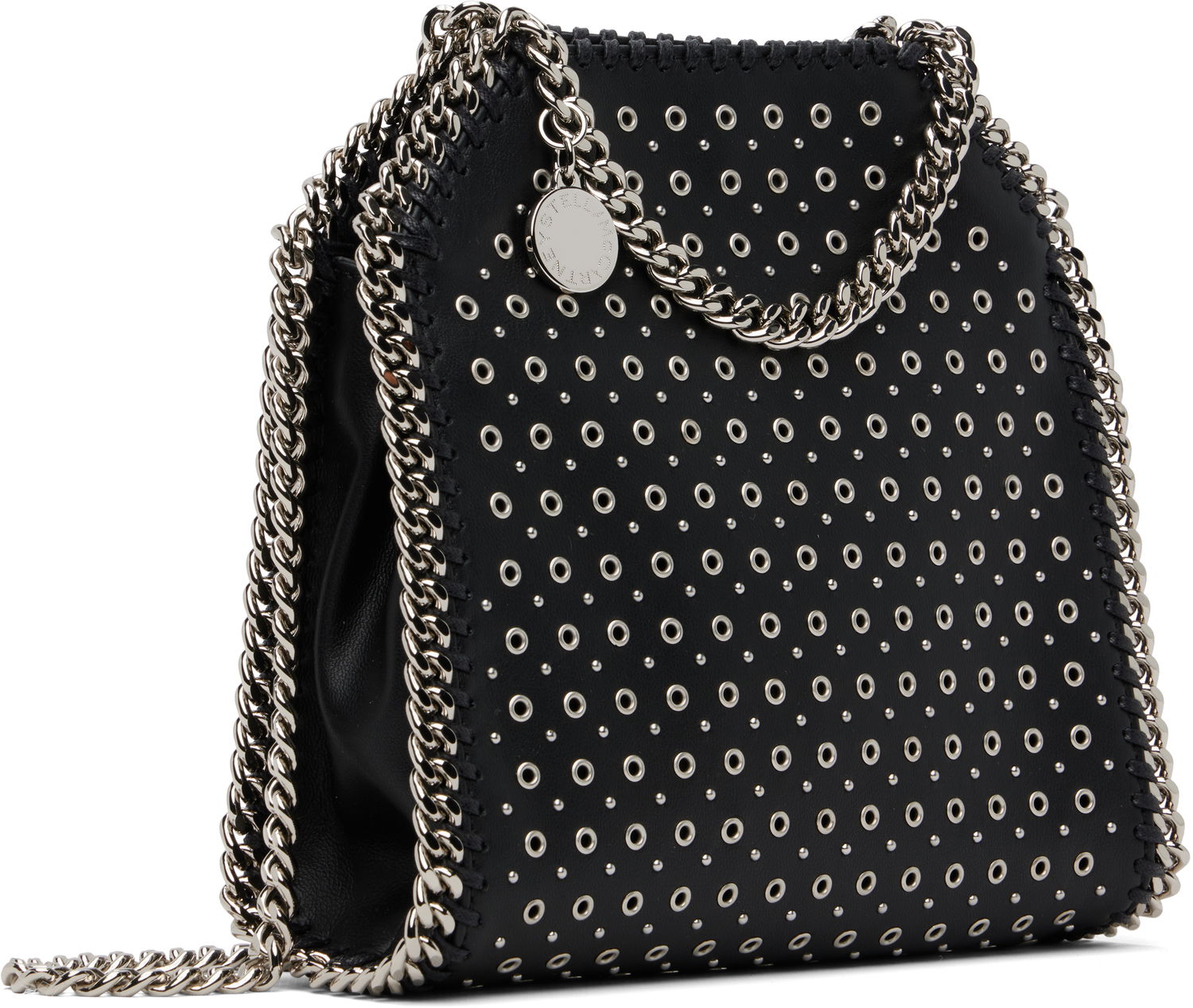 Kabelka Stella McCartney Stella McCartney Falabella Eyelet-Stud Mini Bag Čierna | 391698WP0582, 1