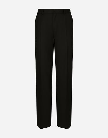 Nohavice Dolce & Gabbana Dolce & Gabbana Two-way Stretch Twill Straight-Leg Pants Čierna | GYZMHTGH727N0000, 0