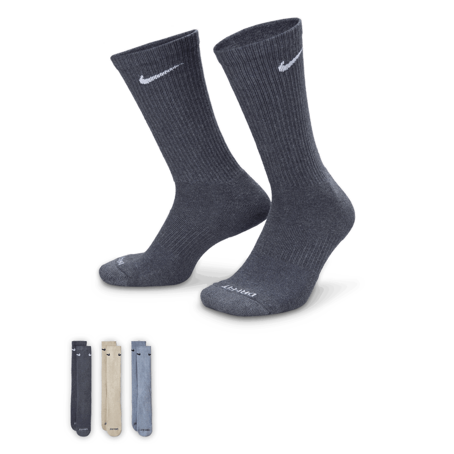 Ponožky Nike Everyday Plus Cushioned Training Socks (3 Pairs) Rôznofarebný | SX6888-901, 0