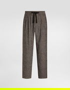 Dolce & Gabbana Glen Plaid Alpaca Blend Joggers