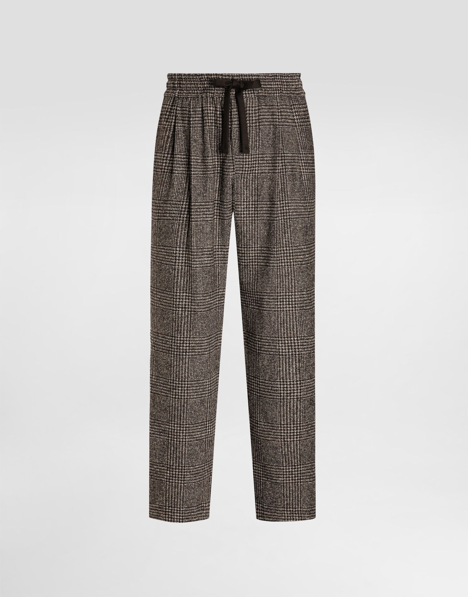 Nohavice Dolce & Gabbana Dolce & Gabbana Glen Plaid Alpaca Blend Joggers Hnedá | GP12RTFQMKDS8101, 0