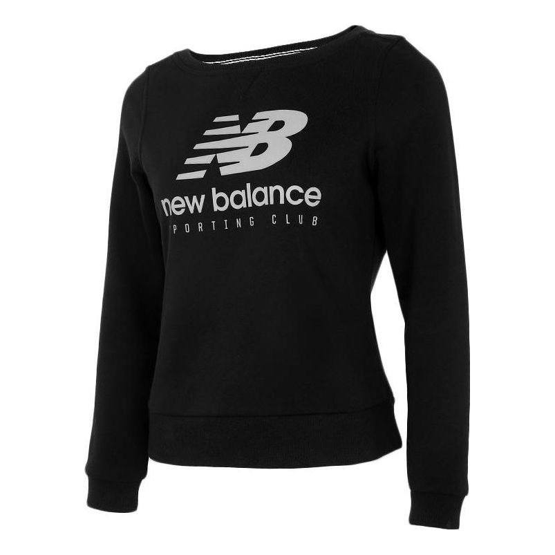 Mikina New Balance Logo Sweatshirt Čierna | AWT71616-BK