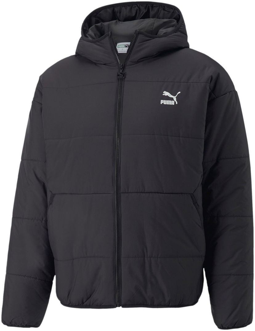 Prešívaná bunda Puma Classics Hooded Padded Jacket Čierna | 53557501