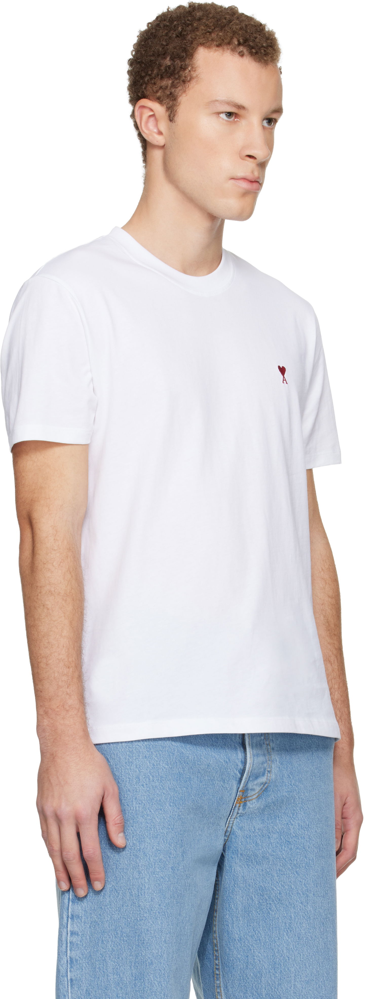 Tričko AMI Cotton Ami de Coeur T-shirt Biela | BFSBFUTS035.724, 1