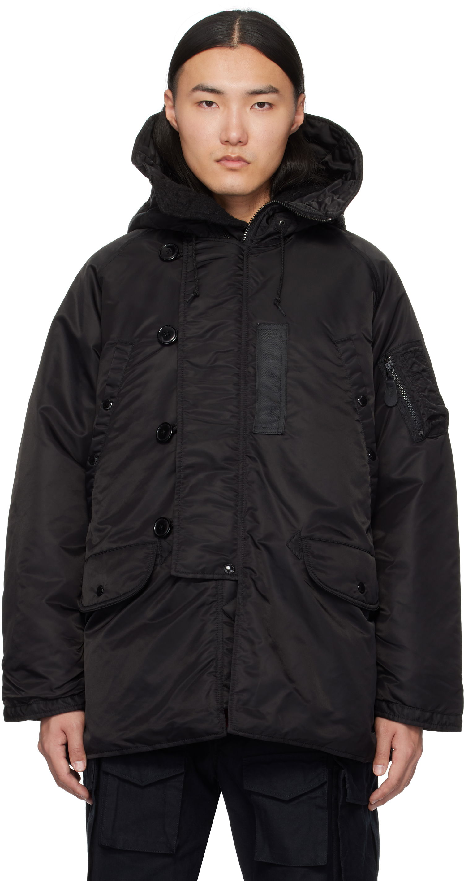 Parka BEAMS BEAMS PLUS MIL Type N-3B Down Jacket Čierna | 38180373139, 0