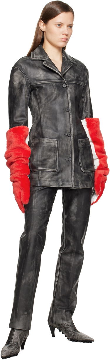 Rukavice Marni Marni Long Faux-Fur Gloves Červená | GNMC0052X0 ULM121, 2