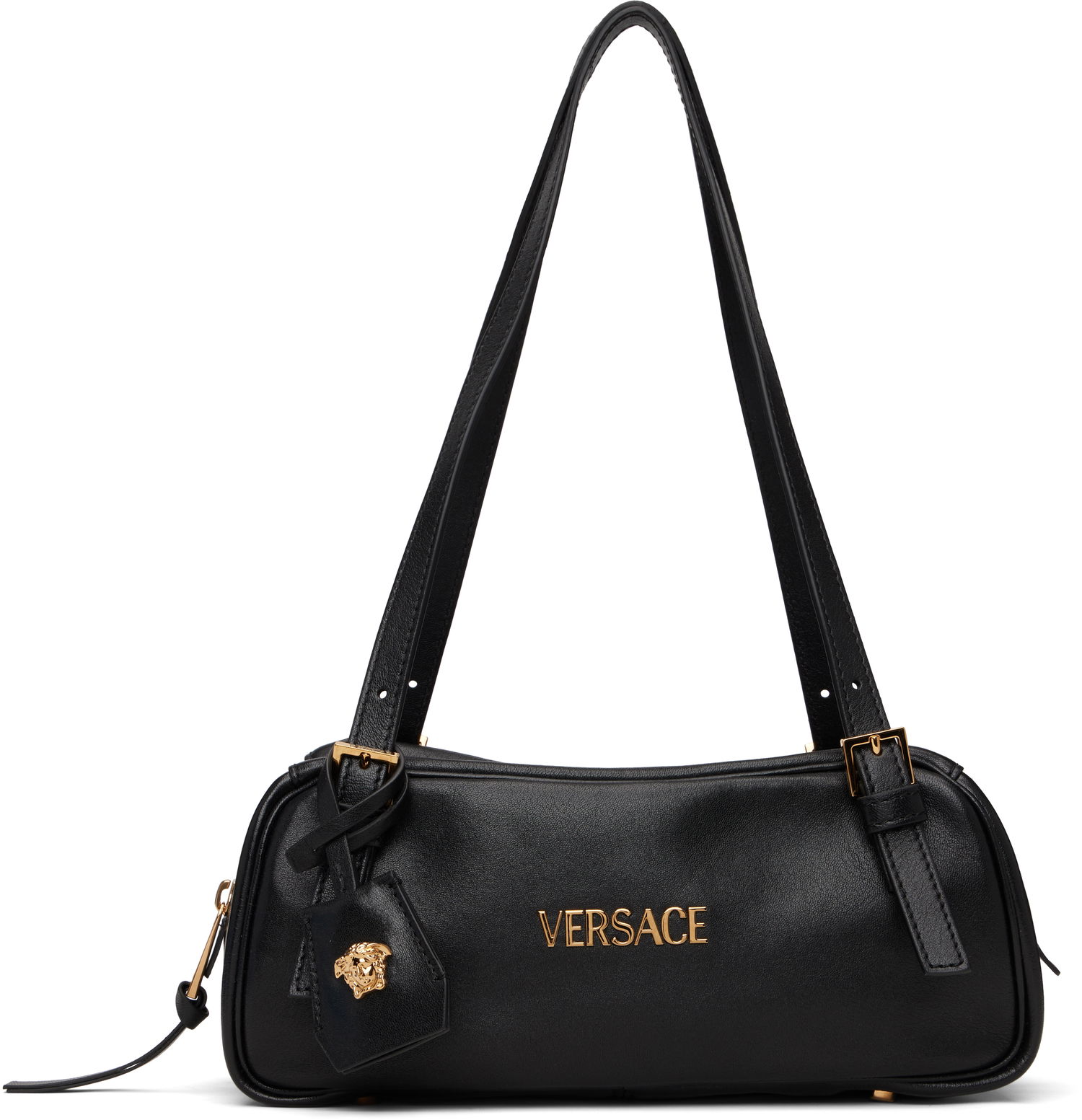 Taška cez rameno Versace Versace Tag Bowling Shoulder Bag Čierna | 1015792_1A13171, 0