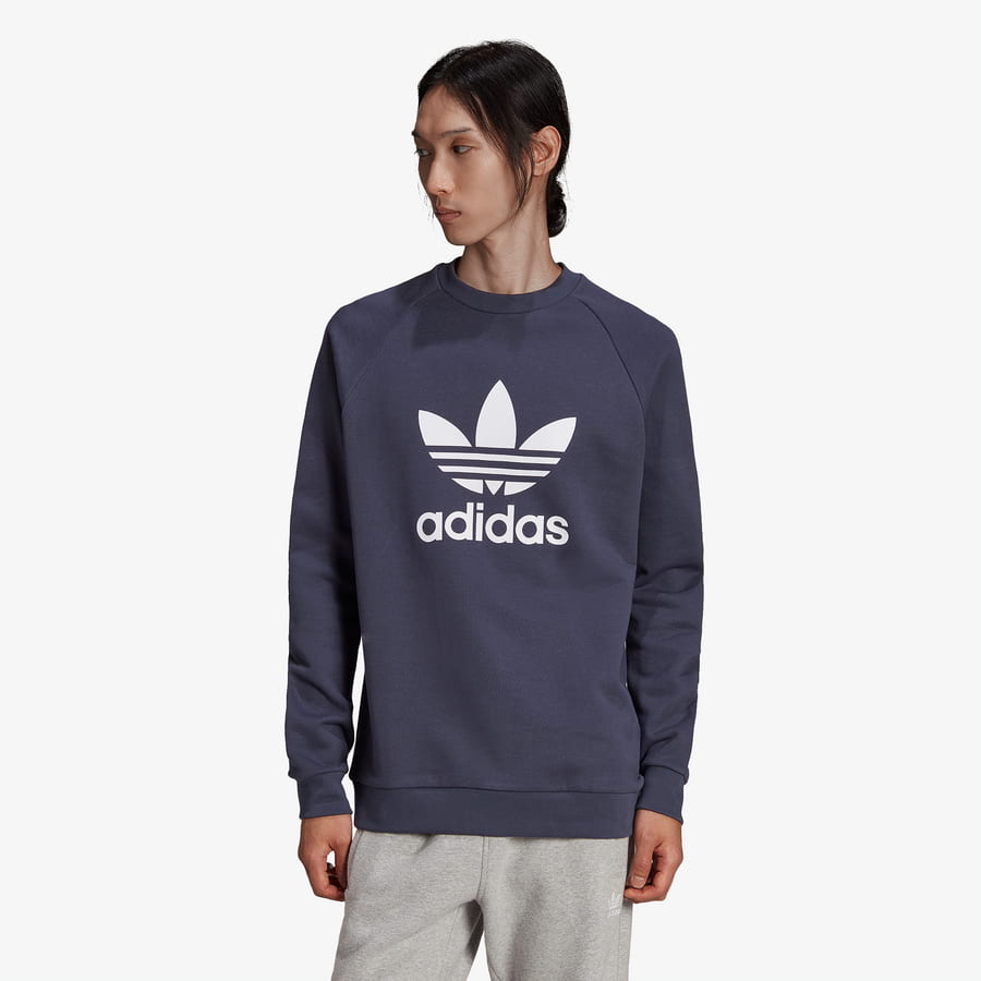 Mikina adidas Originals Adicolor Classics Trefoil Crewneck Navy | HE9490, 0
