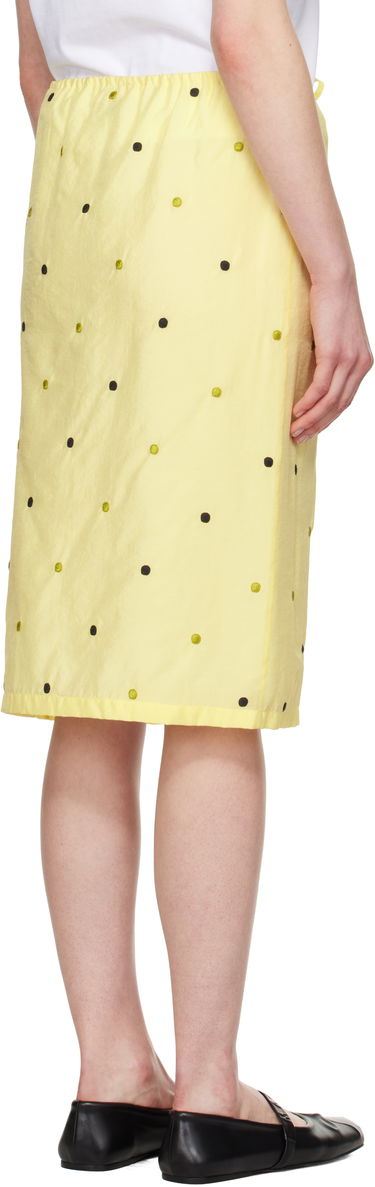 Sukňa KENZO Kenzo Paris 'KENZO Peonies' Embroidered Straight Midi Skirt Žltá | FF52JU3029CD, 2