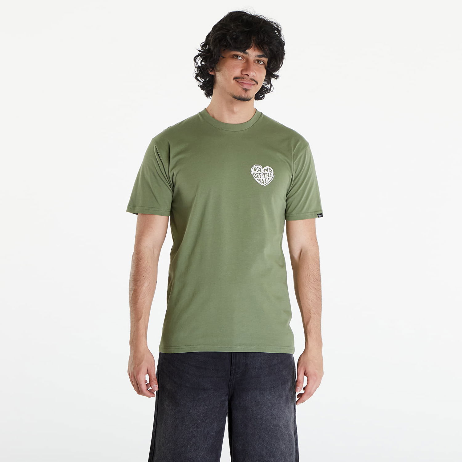 Tričko Vans No Players SS Tee Olivine Zelené | VN000G5GAMB1, 0