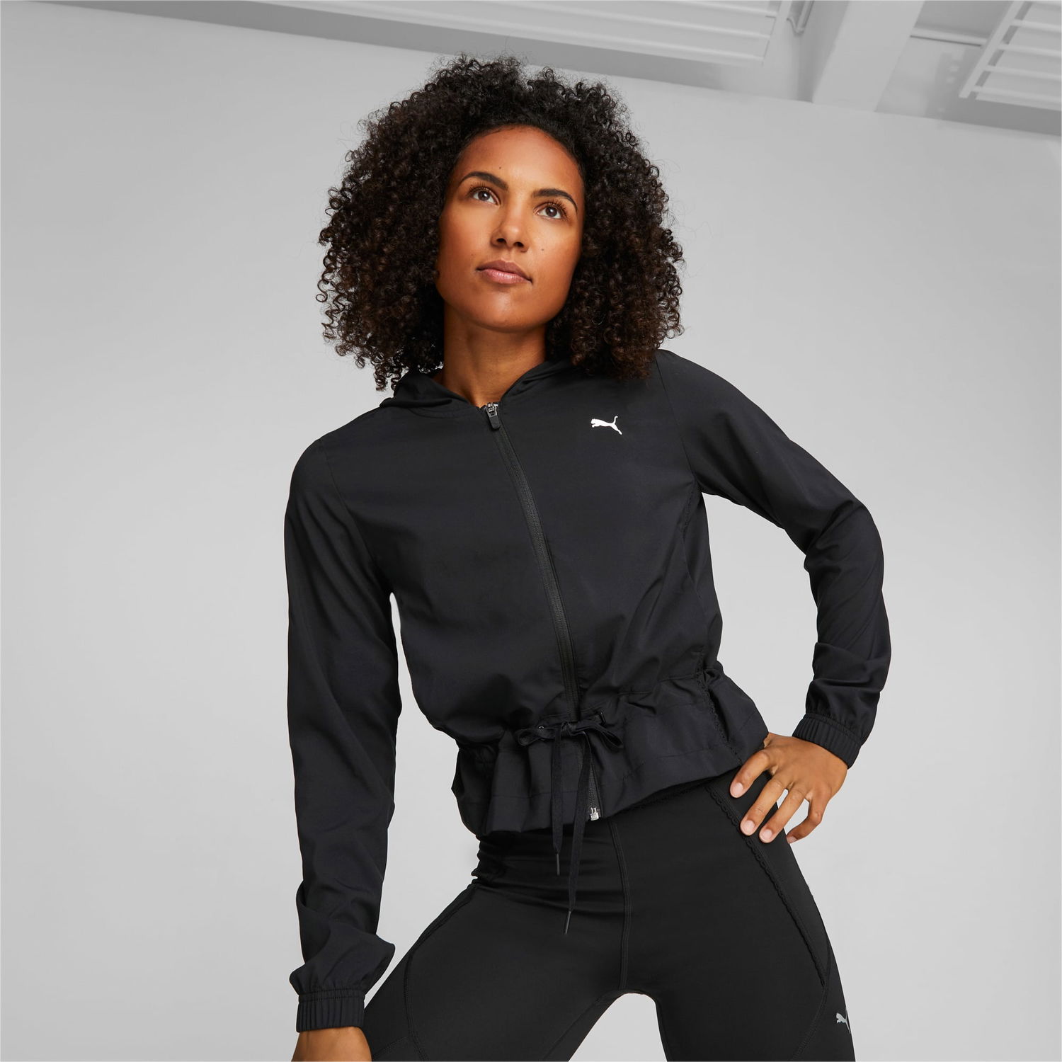 Bunda Puma x PAMELA REIF Training Hoodie Jacket Čierna | 523068_01, 0