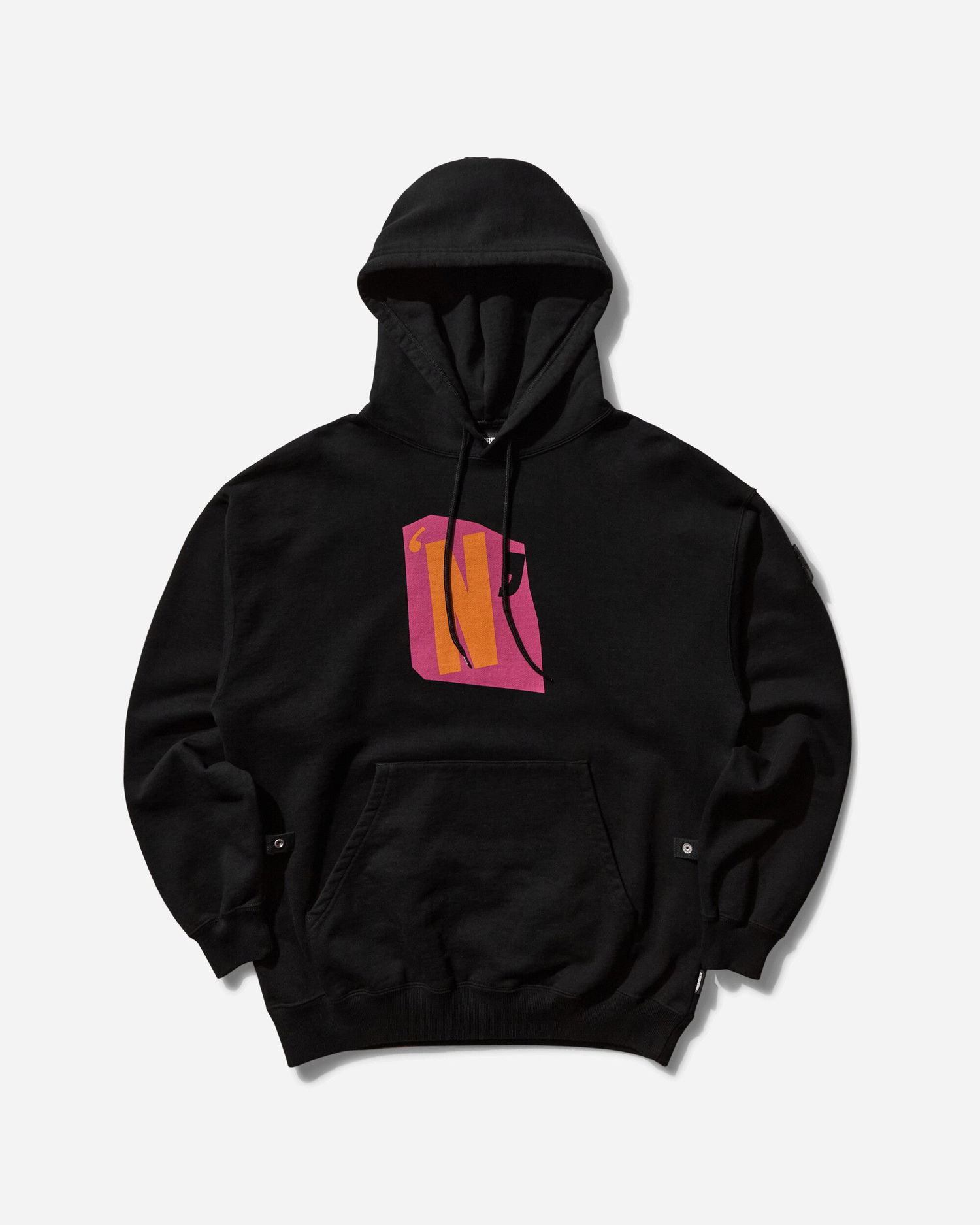 Mikina Neighborhood Graphic Print Hoodie Čierna | 242UWPGN-CSM01 BK, 0