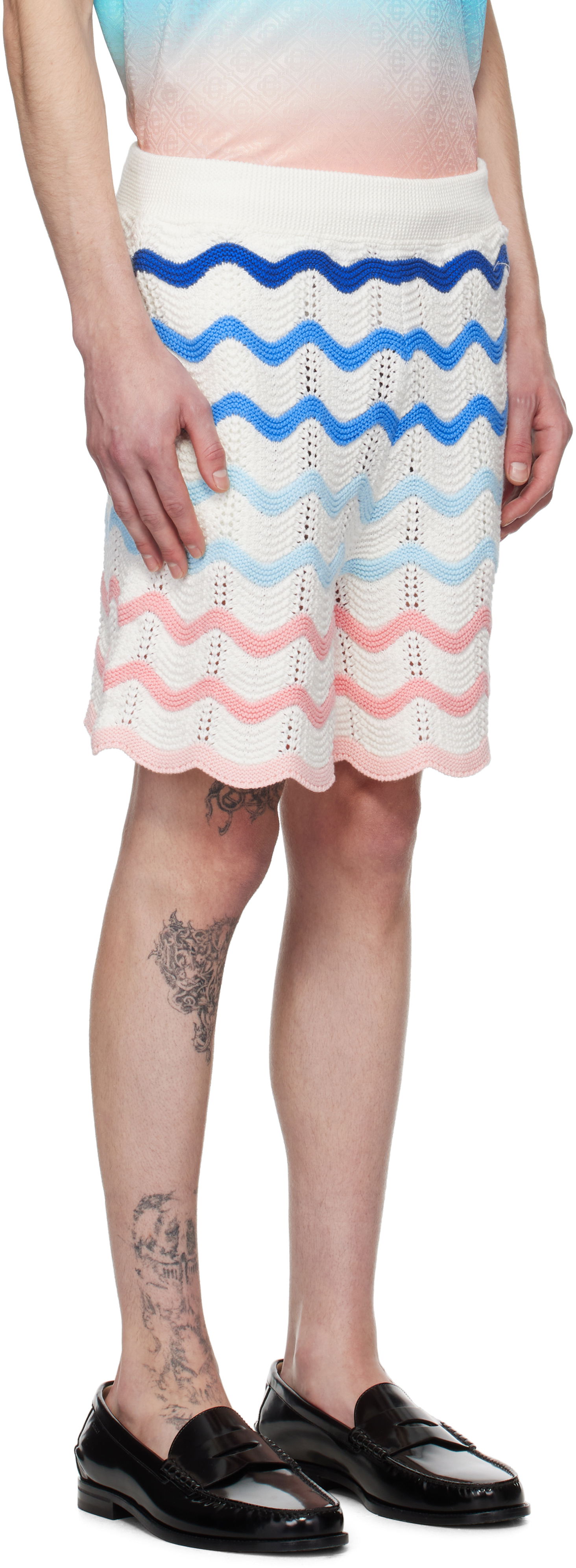 Šortky Casablanca Casablanca Gradient Wave Crochet Shorts Rôznofarebný | MPS25-KW-849-01, 1