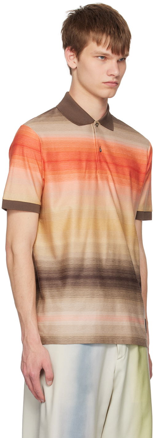 Polo tričko Paul Smith Paul Smith Untitled Stripe Polo Oranžová | M1R-958P-K02020-62, 1